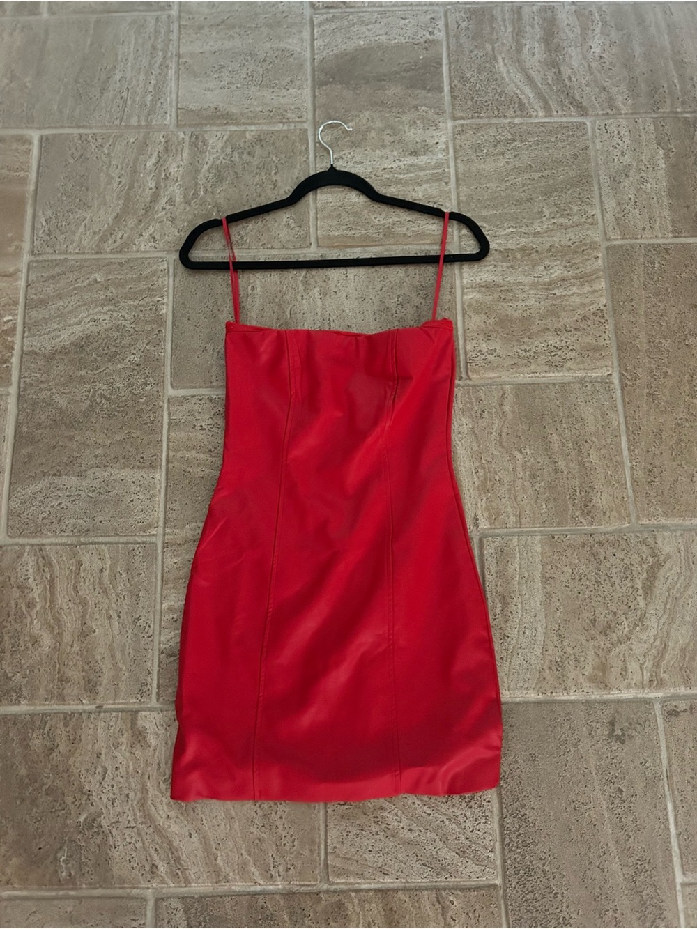 Edikted Red strapless Mini Dress
